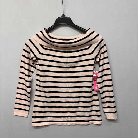 NWT Lilly Pulitzer Long Sleeve Pullover Sweater Top Size Medium Stripes D030 -27 - Picture 1 of 16